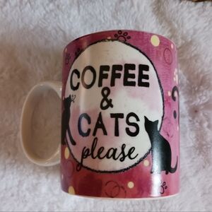 EUC Nicole Brayden Coffee & Cats  Tea Mug Cup 14 Oz  #115